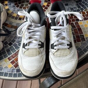 Jordan Kids Sneakers White Black Red